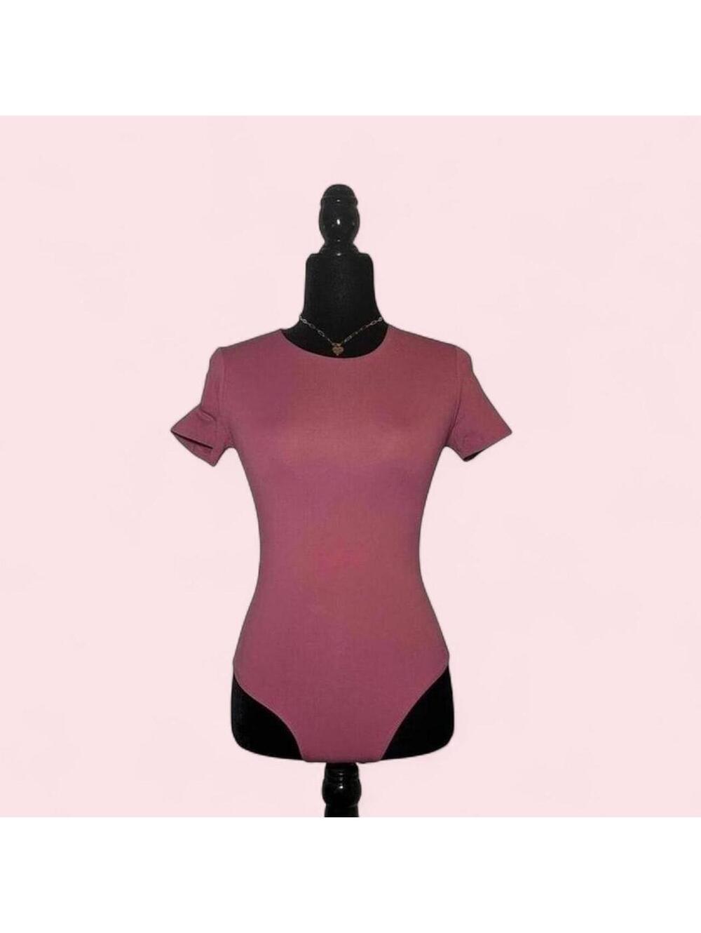 Babaton Pink Bodysuit Aritzia Minimalist Chic Size S